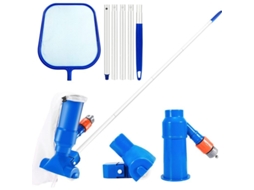 2026 kit de Limpeza e Manutenção de Piscina com Vara Telescópica, Aspirador e 3 Peças de Limpeza