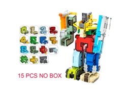 Modelo De Carro Robô Transformador Gudi Brinquedo Educativo De Ação Com Alfabeto E Matemática Para Crianças Aquaforge