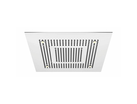 STEINBERG Sensual Rain Rain Panel Iluminação Led Conjunto Completo Teto de Encastrar 3 Jactos Easy-Clean 600X600Mm 3906620 Cor: Crómio