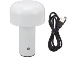 Luminária De Mesa Usb Com Controle Por Toque, Formato De Cogumelo, 3 Temperaturas De Cor, Brilho Aju Gokoco