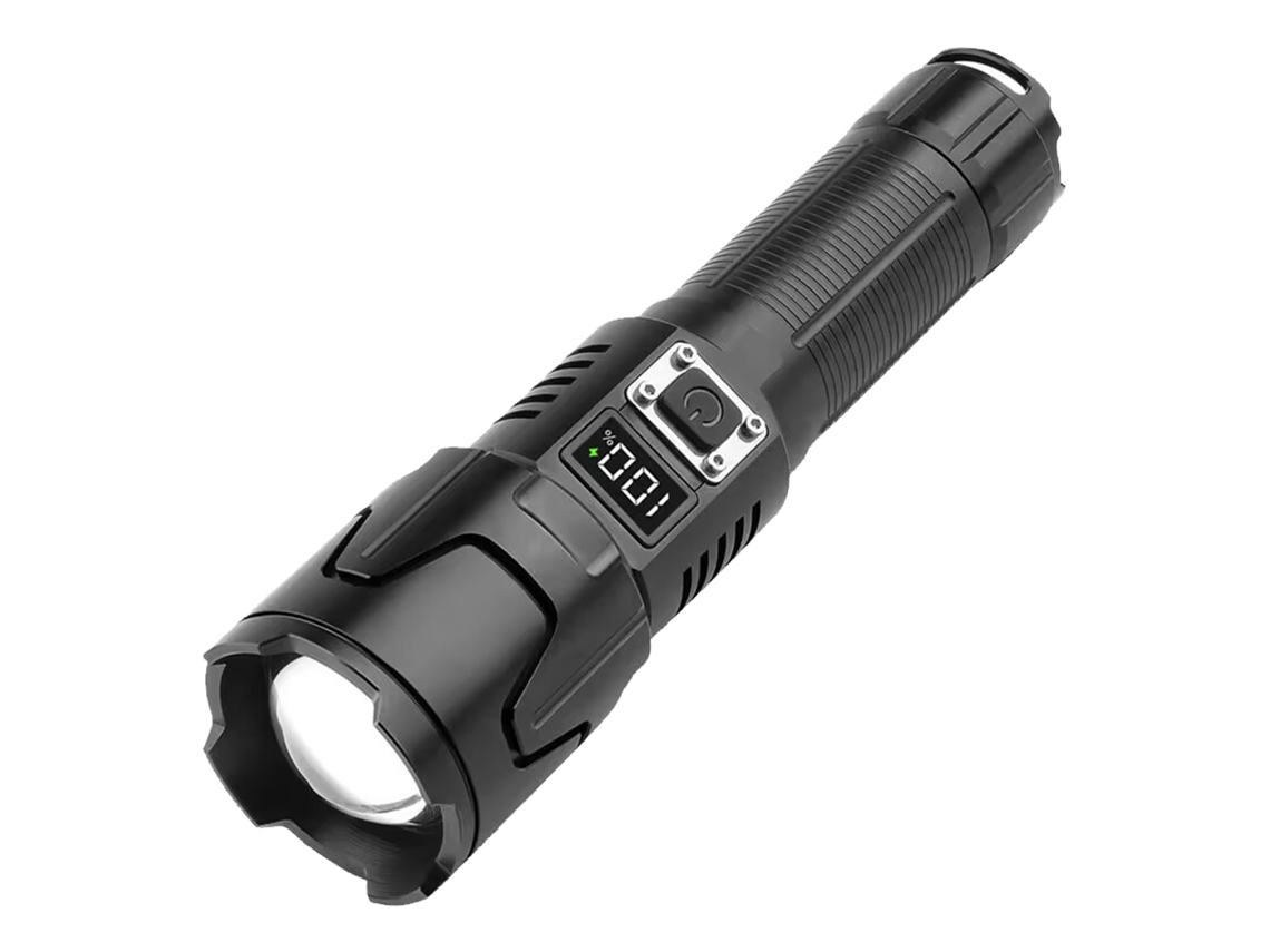 Lanterna Led Super Brilhante 120000lm Usb Recarregável Zoom Ajustável Ipx5 À Prova D'água