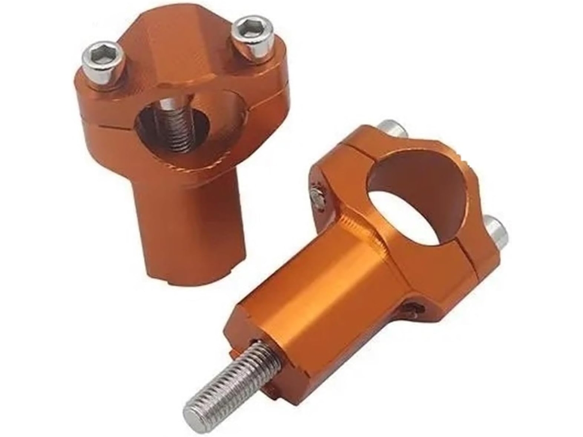 Adaptador Elevador de Guidão para Motocicleta Acessórios Reposição Manoplas Laranja Substituição "melhora