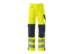 Calças Grandes Com Bolsos Para Joelheiras Multisafe 13879 Amarelo 66 / 32 MASCOT