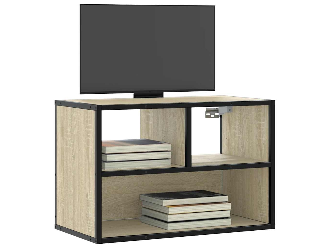 Vidaxl Móvel P/ Tv 60x31x39,5 Cm Deriv. Madeira/metal Carvalho Sonoma