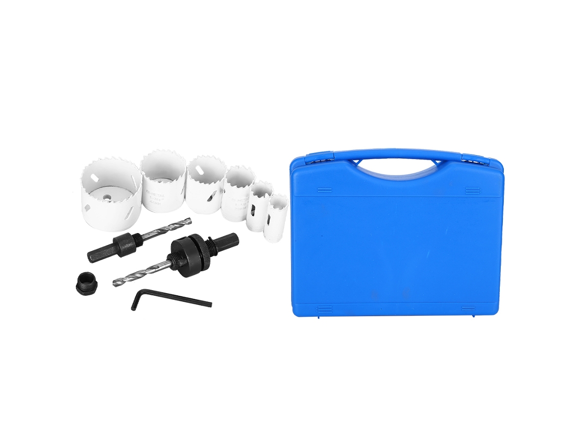 Conjunto De 9 Serras Copo Bimetal Laxiscreed Para Corte Em Madeira E Metal De Alta Precisão