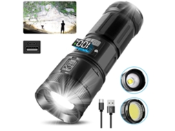 Lanternas super brilhantes com luz de trabalho tática COB, portáteis, de alta potência e robustas para acampamentos e emergências. Bisbus*