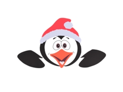 Decoração De Natal Laxiscreed Com Pinguim, Rena E Cola Dupla Face Para Parede