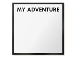 Magnetic Glass Board My Adventure For The Hall Espelharte (50x50 Cm)