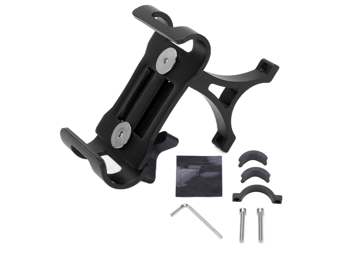 Suporte rotativo Mali para celular de bicicleta, ajustável para 3,5 a 6,5 polegadas, aço alumínio