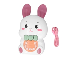 Ats máquina de Cuentos Conejo Rojo Mini para Bebés Con Música Y Luces Educativa Temprana
