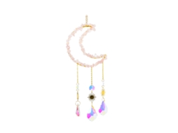 Laxiscreed Sinos De Chakra Quartz Rosa Natural Para Decoração De Interiores E Automóveis