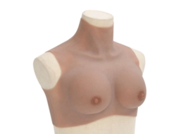 Vidaxl Peitoral De Silicone Bronzeado Copa B