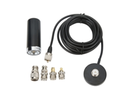 Antena De Rádio Automotivo Banda Dupla, 136 A 174 Mhz E 400 480, Preta, Com Conector Macho M