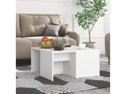 Vidaxl Mesas De Centro 4 Pcs 33x33x33 Cm Derivados De Madeira Branco