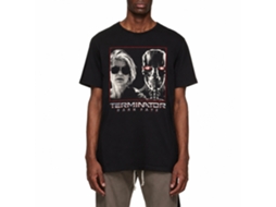 Rockinstone Terminator Dark Fate Sarah And Rev9 Black Adult T-shirt Size:xxxl