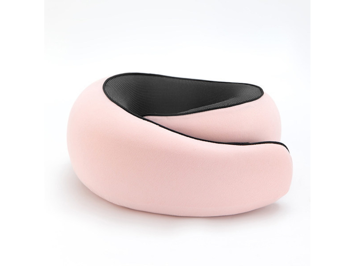 TRAVESSEIRO AQUAFORGE de viagem, espuma viscoelástica, formato U, rosa