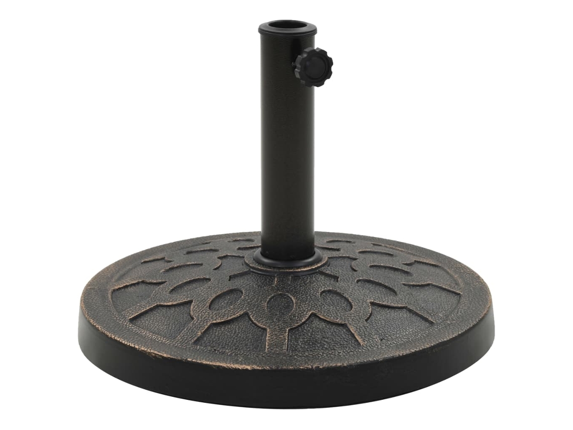 Base para guarda-sol VIDAXL Marrom Poliresina (44.5 x 33 cm)