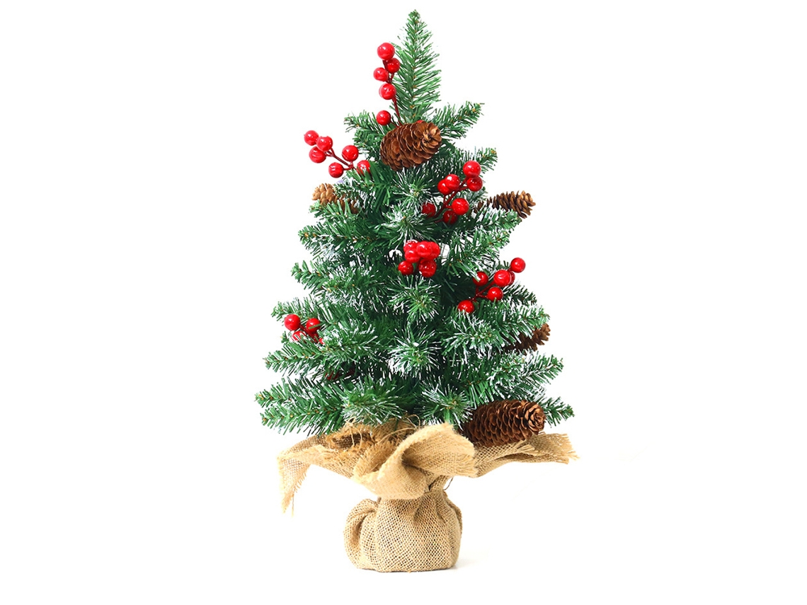 Árvore De Natal De Pvc Artificial Em Miniatura Eoocoo