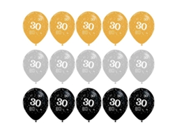 15pcs Balões Número 30 Allinless