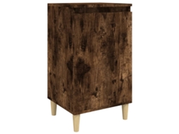 Bedside Cabinet, Bedside Cabinets Vidaxl Marrom Madeira Processada (n/a)