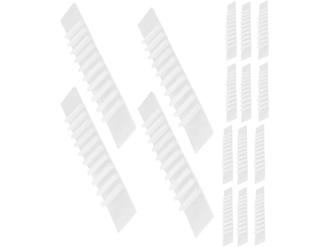 100 unidades de tiras antiderrapantes de silicone para armários, guarda-roupas e decoração de casa.