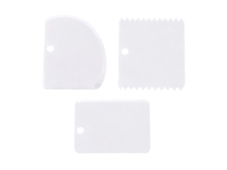 Conjunto De 3 Espátulas De Confeitaria Com Formatos Variados