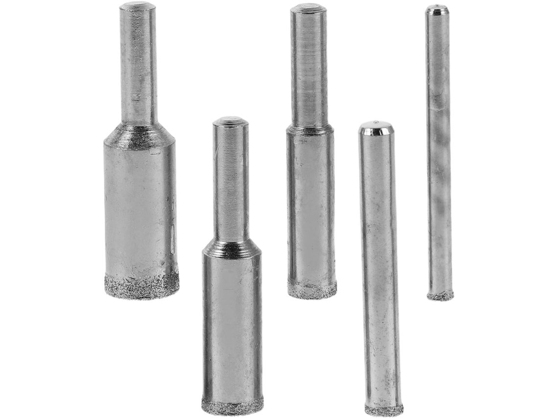 Conjunto De 5 Pontas Esféricas Côncavas Esmeril Para Polimento Pedra