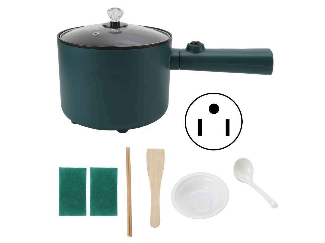 Laxiscreed Panela Elétrica Multifuncional 1,8l Verde Para Cozinhar Facilmente E Com Versatilidade