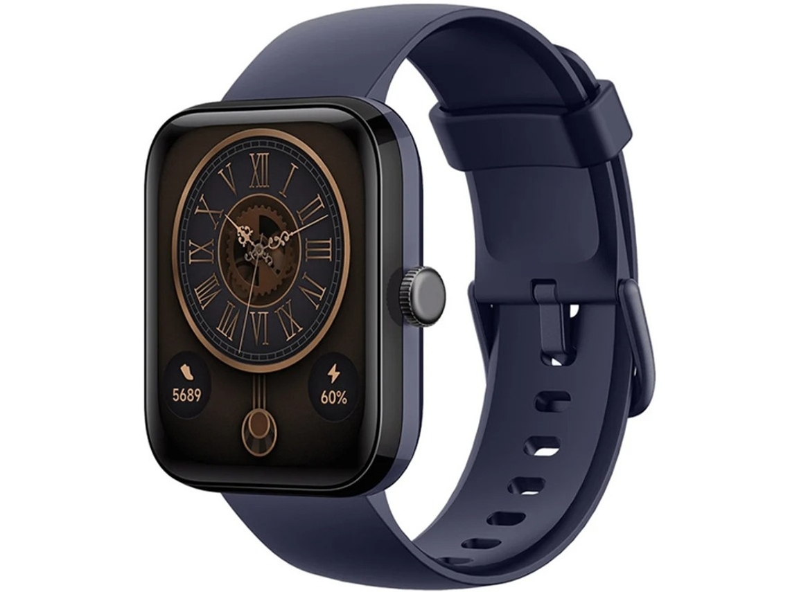 Smartwatch Bestvite com GPS, chamadas Bluetooth, monitoramento de saúde, multiesporte, corrida e reconhecimento de voz (azul)
