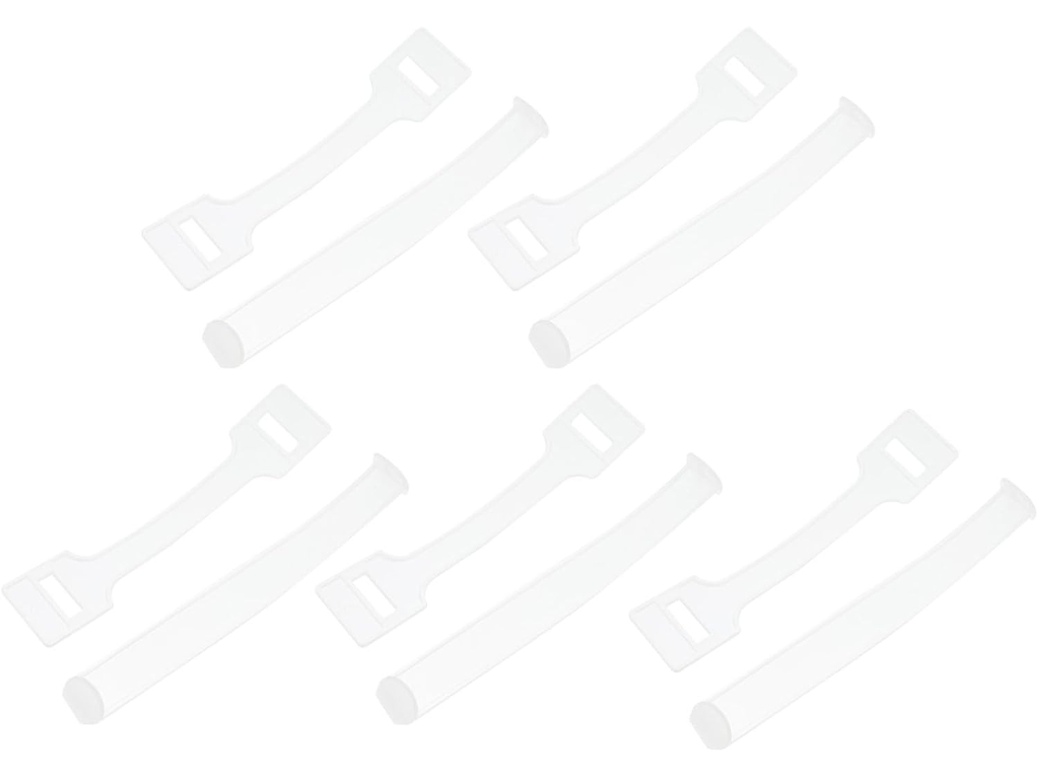 Conjunto De 100 Alças Plástico Branco Para Caixas Papelão, Fáceis