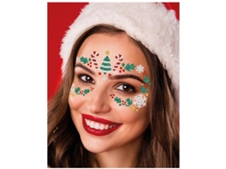 Joias faciais adesivas para árvore de Natal