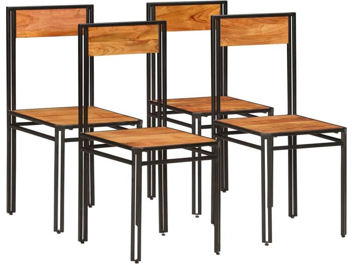 Dining Chair, Dining Chairs Vidaxl Marrom Madeira (n/a)