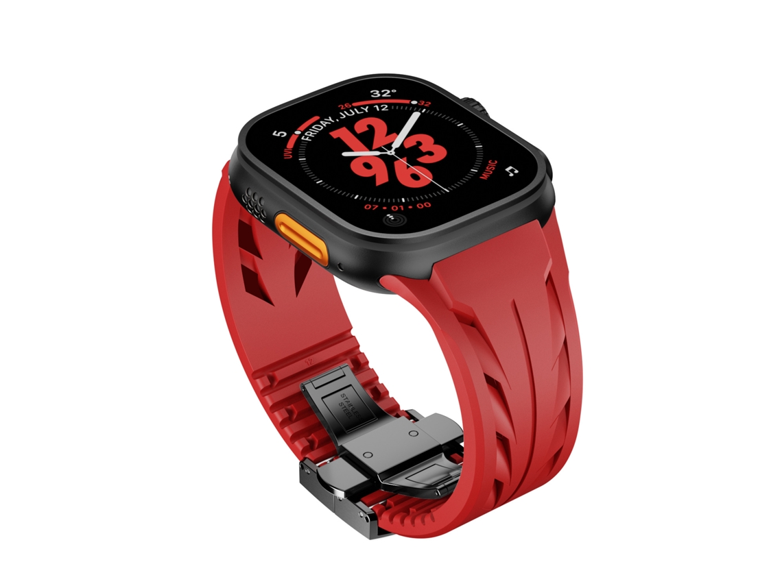 Bracelete para Apple Watch 44/45/46/49mm Vermelho XIAOMOYU