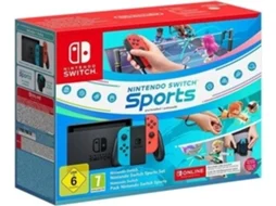 Consola Nintendo Switch 1.1 + Jogo Nintendo Switch Sports (Código de Descarga na Caixa) + 12 Meses NSO