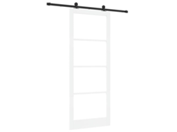 Conjunto 1 Porta Moderna Vidaxl Branco Madeira De Pinho Maciça (93 X 232 Cm)