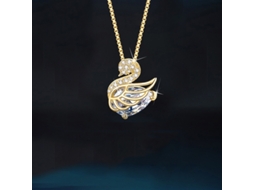 Colar Cisne Pequeno Dourado em Prata de Lei S925: uma Peça Sofisticada e Elegante Que Combina com Tudo. MDUG