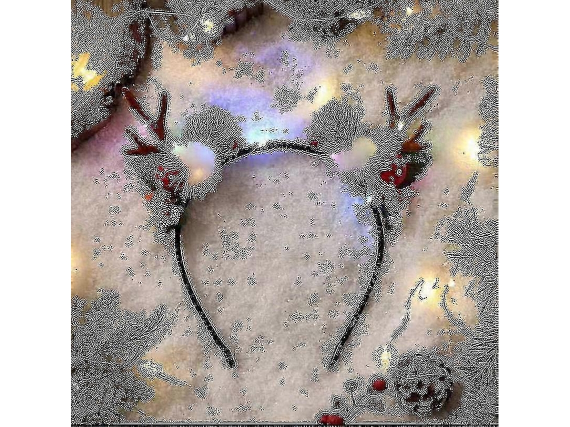 Faixa De Cabelo De Alce Com Luz Led, Acessórios De Natal
