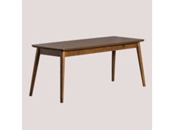 Sklum Banco 110 Cm Em Madeira E Mdf Betta Madeira De Borracha - Mdf  Madeira Escura