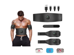Business estimulador de Músculos Ems Abs Trainer Recarregável Usb 6 Modos para Treino de Fitness e Academia