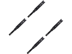 Conjunto De 4 Trilhos Deslizantes Silenciosos Para Gavetas Guarda Roupa, Sistema De Trilhos Deslizantes Reforçados Em