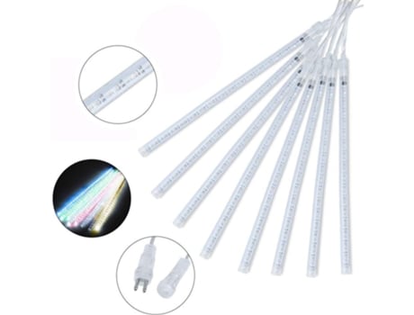 Luzes Led Em Forma De Chuva De Meteoros Vvjijilly (192 Lâmpadas)