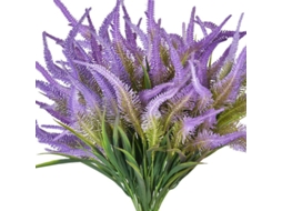 Flores Artificiais, Pacote com 6 Unidades de Plantas e Arbustos Artificiais de Plástico para Jardim, Casamento e Áreas Externas. AQUAFORGE