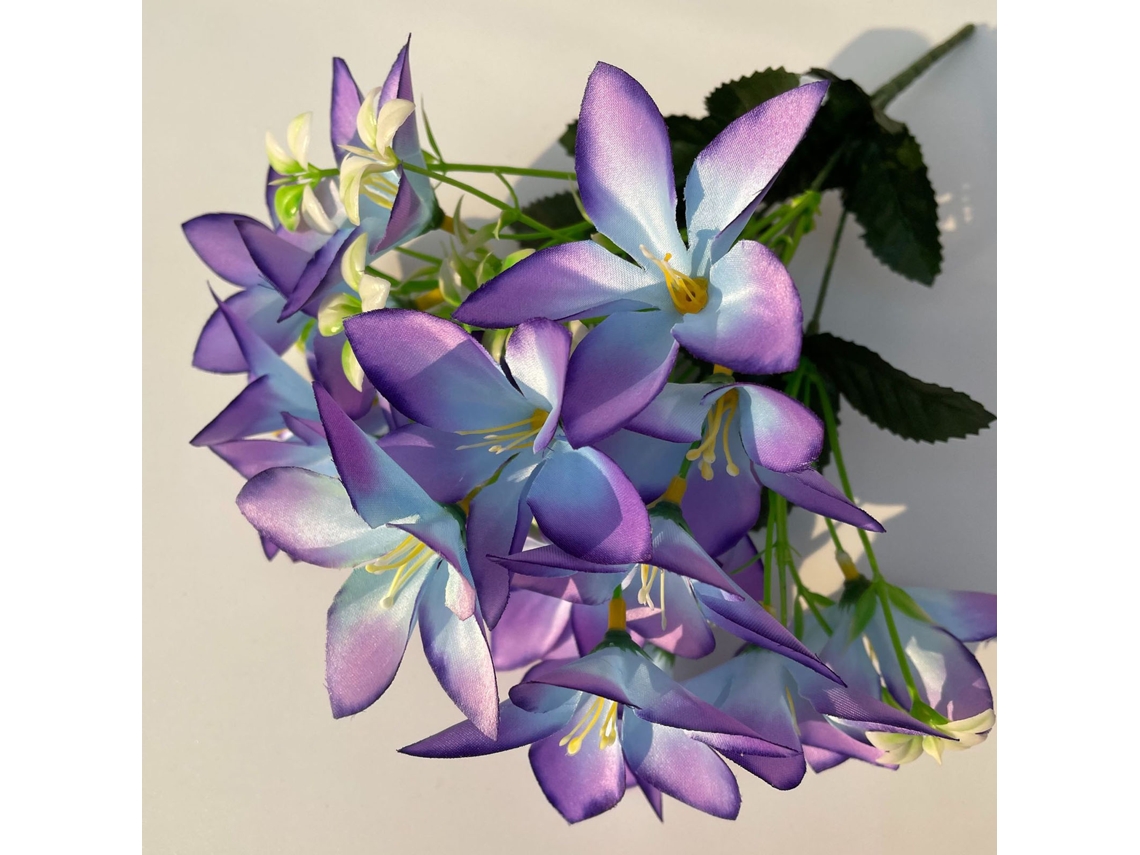 Flores De Lírio Artificiales (18 Cabeças, Material De Tecido De Seda) Eoocoo