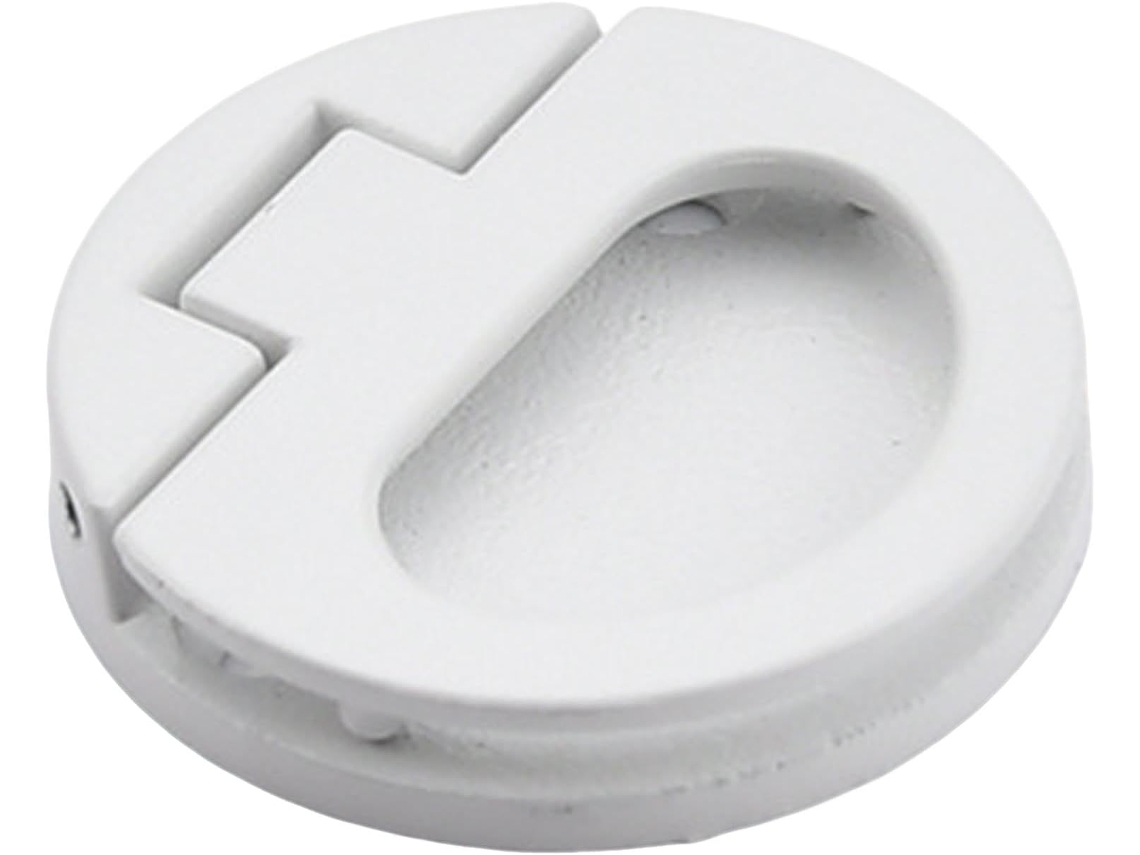 Puxador Embutido Fenteer Para Porta, Redondo, 44mm, Fácil Instalação, Versátil Para Gavetas, Tatames, Armários E Portas