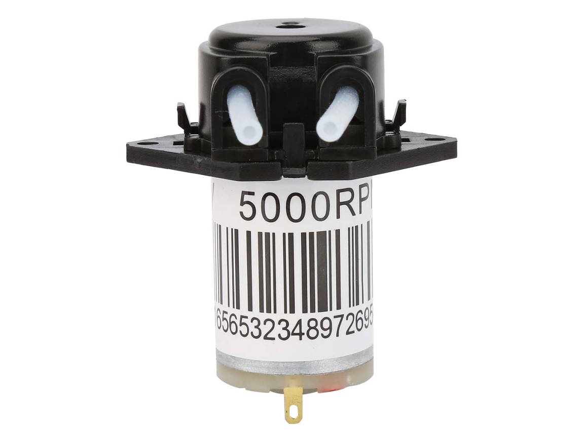 Bomba Peristáltica Miniatura Silenciosa De 6v Para Titulación De Ca Autoaspirante De Color Negro Plano