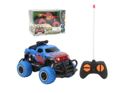 Carro Rc Off Road Controle Remoto Elétrico Azul 1:43 Brinquedo