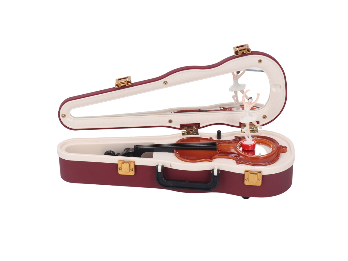 Caixa de Música Violino LAXISCREED Decorativa Clássica