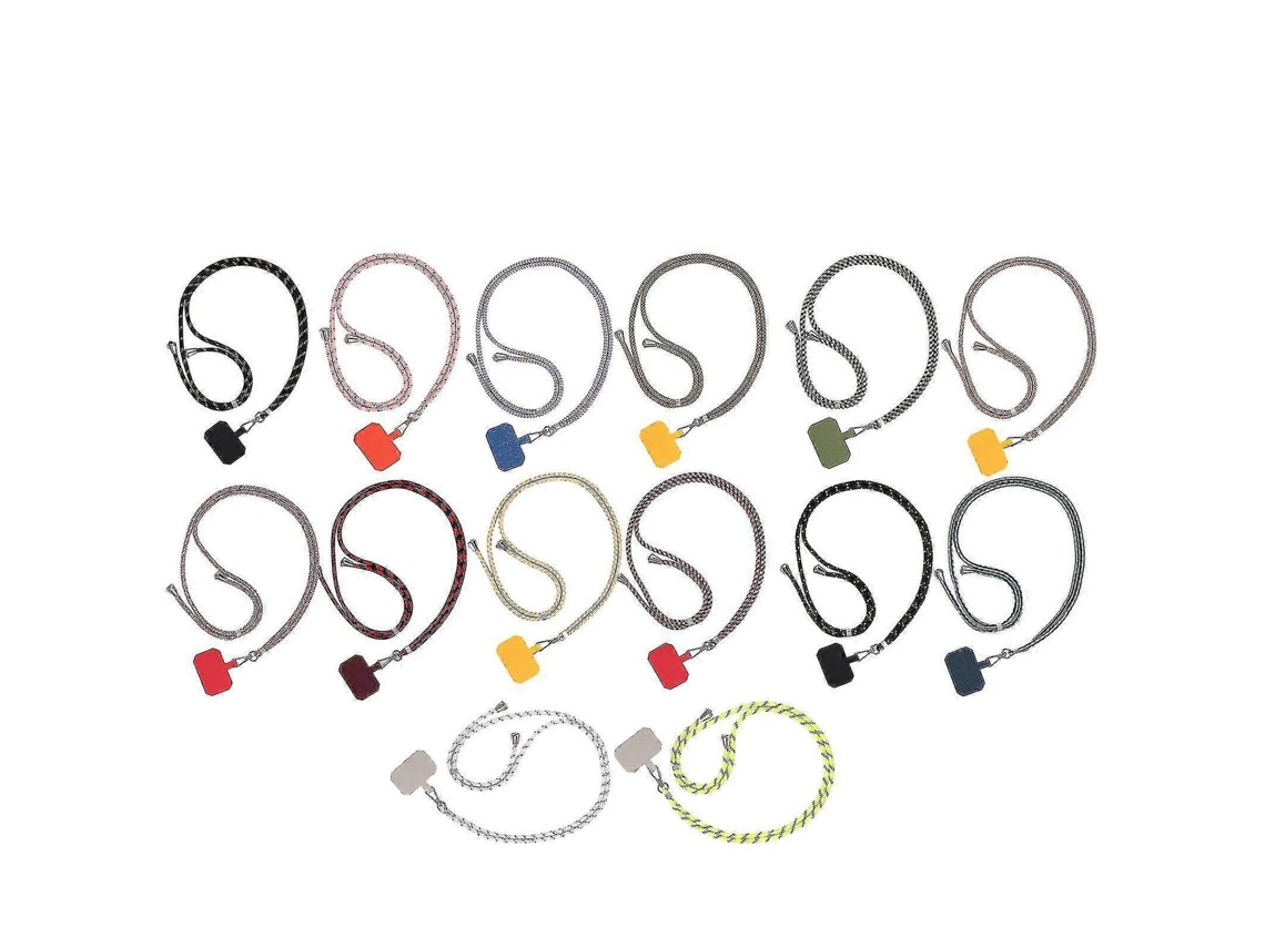 Lurelia Cordão Para Telemóvel Ajustável Para Pescoço Portátil 3 Peças 160 Cm Anti-perda