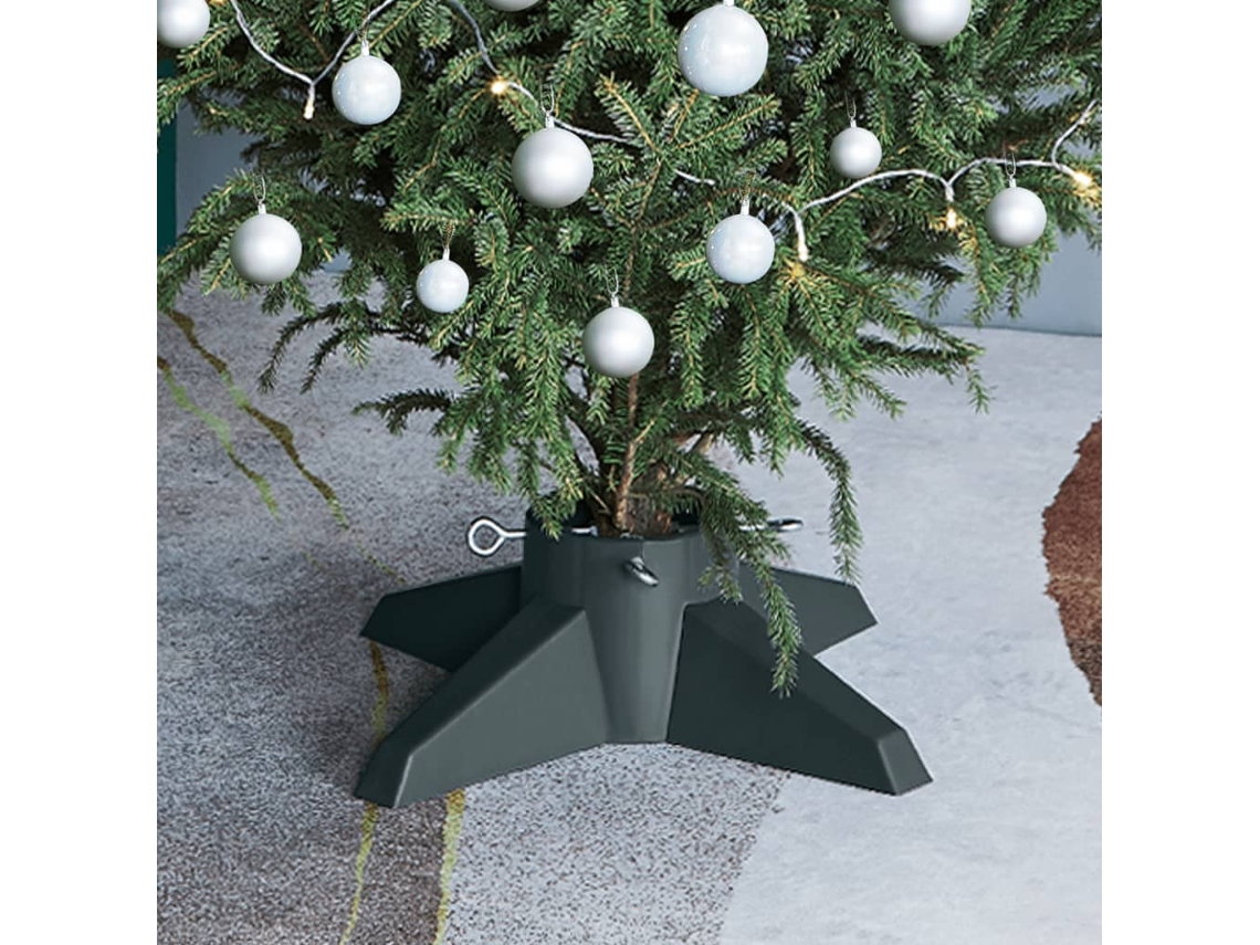 Vidaxl Suporte Para Árvore De Natal 55,5x55,5x15 Cm Verde
