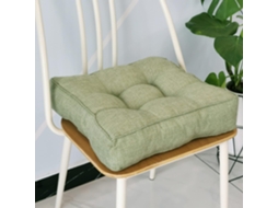 Conjunto De 2 Almofadas Quadradas Algodão Macio Com 9cm Espessura Para Cadeiras Jantar, Ideais Para Uso Interno E